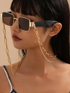 Chain Decor Sunglasses Chain, Fashionable Sunglasses Holder Strap, Glasses Holder Strap Around Neck, Multifunctional Glasses Chain for Women & Girls, Modern Accessories