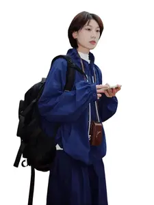 PiWomen's Mountain Outdoor 2 Piece Set Casual Windbreaker Jacket & Drawstring Pants Loose Fit Spring Summer Outdoor Tracksuit for Women Lightweight Sun Protection Coat & Jogger Pants Set  Casual Hiking Outfit 2PCS Loose Windproof Jacket & Elastic Waist