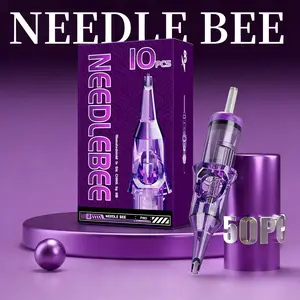 10-Pack Disposable Tattoo Needles Rl/rs/rm/m1, Sterile Safety Needles for Beginners, Essential Tattoo Supplies, Safe and Hygienic