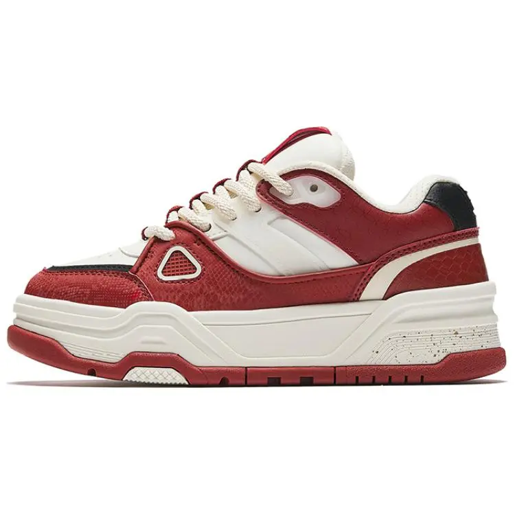 Anta Women's Low-Top Skate Shoes with Slip-Resistant and Height-Increasing Features in White, Red, and Black Trending Shoes, House White Official Shoes to Get / Maison Mihara Verifiable, with credentials and supporting global authentication