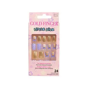 Gold Finger Little Diva Sticker Nails - Quite Time