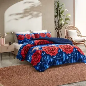 3 pcs Borrego Winter California Blanket with Heart and Love Design for Cozy Nights