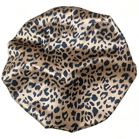 Unice Silky Wide-Brim Satin Sleep Hair Cap - Stretch Haircare Bonnet for Sleeping, Selfcare Accessory