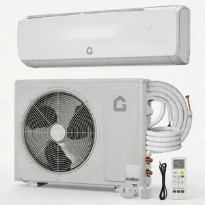 9000 BTU Ductless Mini Split Air Conditioner & Heat Pump, 19 SEER2 Ultra Efficient, 23dB Ultra Quiet, 3-in-1 Cool/Heat/Dehumidify, 115V, Cools Up to 450 Sq Ft for Bedroom Home Office