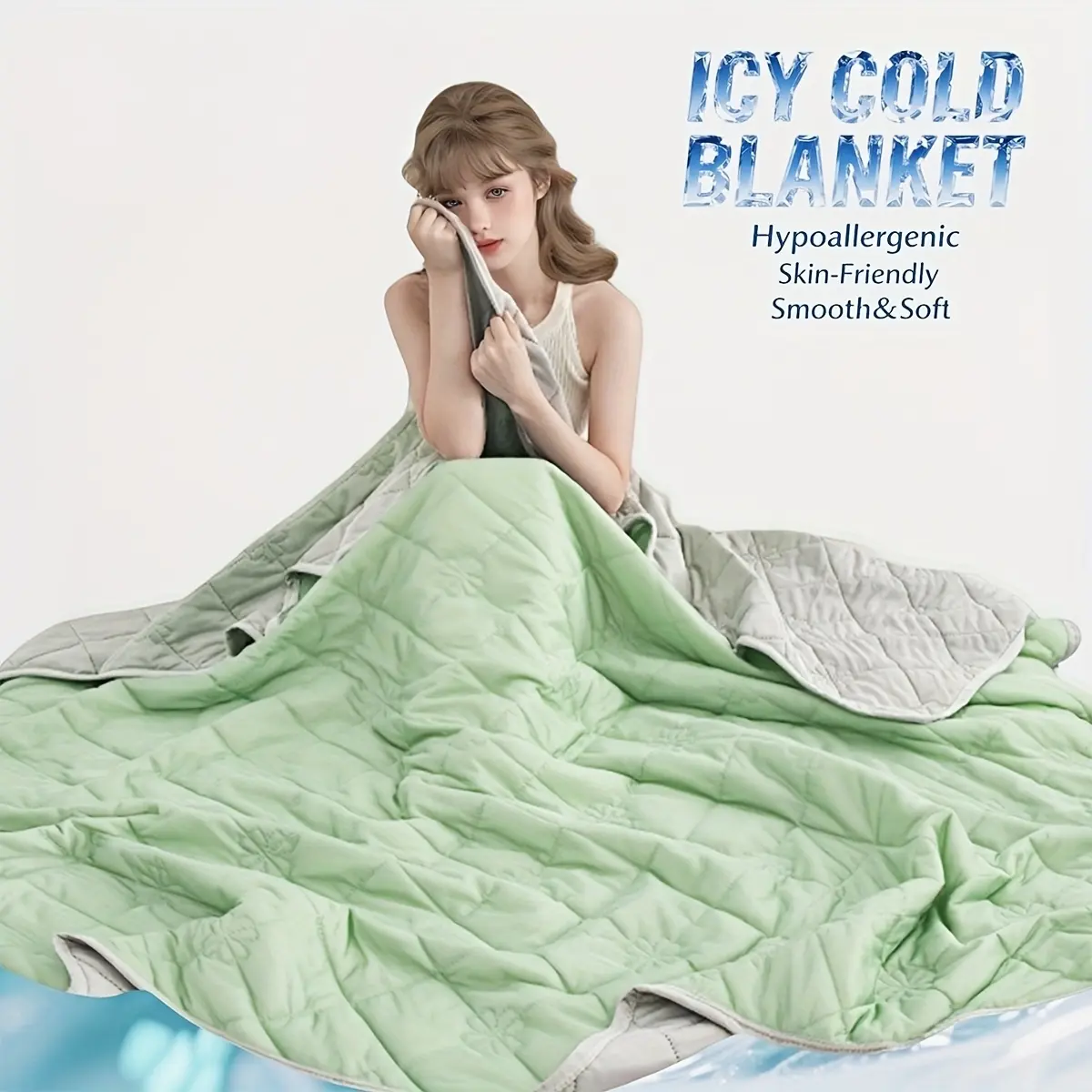 Cooling Blankets for Hot Sleepers - Ultra-Soft, Breathable, Heat-Absorbent Large Summer Throw for Warm Weather Relief, Bedroom Use