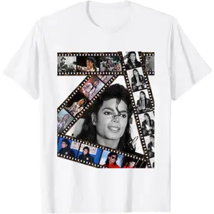 Michael Jackson MJ Music Fan Graphic Tee – Premium Cotton Crew Neck T-Shirt, Original Design Casual Streetwear Top for Men & Women, Unisex Summer Fashion, Trendy Youth Tee, Retro Pop Icon Shirt, Perfect Christmas or Birthday Gift, Black