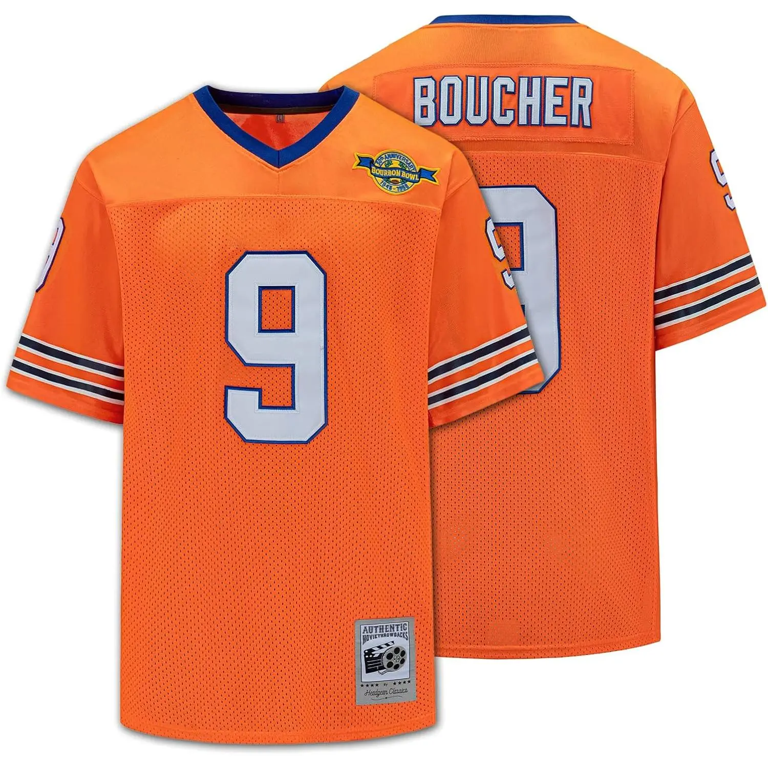 Youth Football Jersey The Waterboy Bobby Boucher #9 Adam Sandler Movie Shirt for Boys/ S-XL