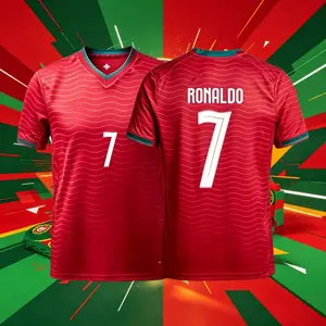 2026 Portugal National Home Away 7# Cristiano Ronaldo Short And Long Sleeve Soccer Jersey Fans Version Breathable