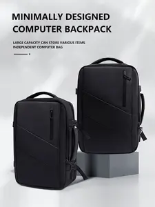 Travel Backpack for Men Flight Approved Carry On Luggage with USB Port Water Resistant Expandable 17.3 Inch Business Laptop Daypack for College Work, Nylon, Unisex outdoorfun