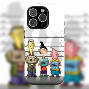 Ed, Edd n Eddy 90s Retro Cartoon Phone Case, Classic Nostalgic Childhood Memories Design, Compatible with iPhone 17 Pro Max 16 15 14 13 12 11 & Samsung Galaxy S21 S22 S23 S24 S25, Vintage Cartoon Protective Cover, Perfect Retro Gift for Friends & Family,