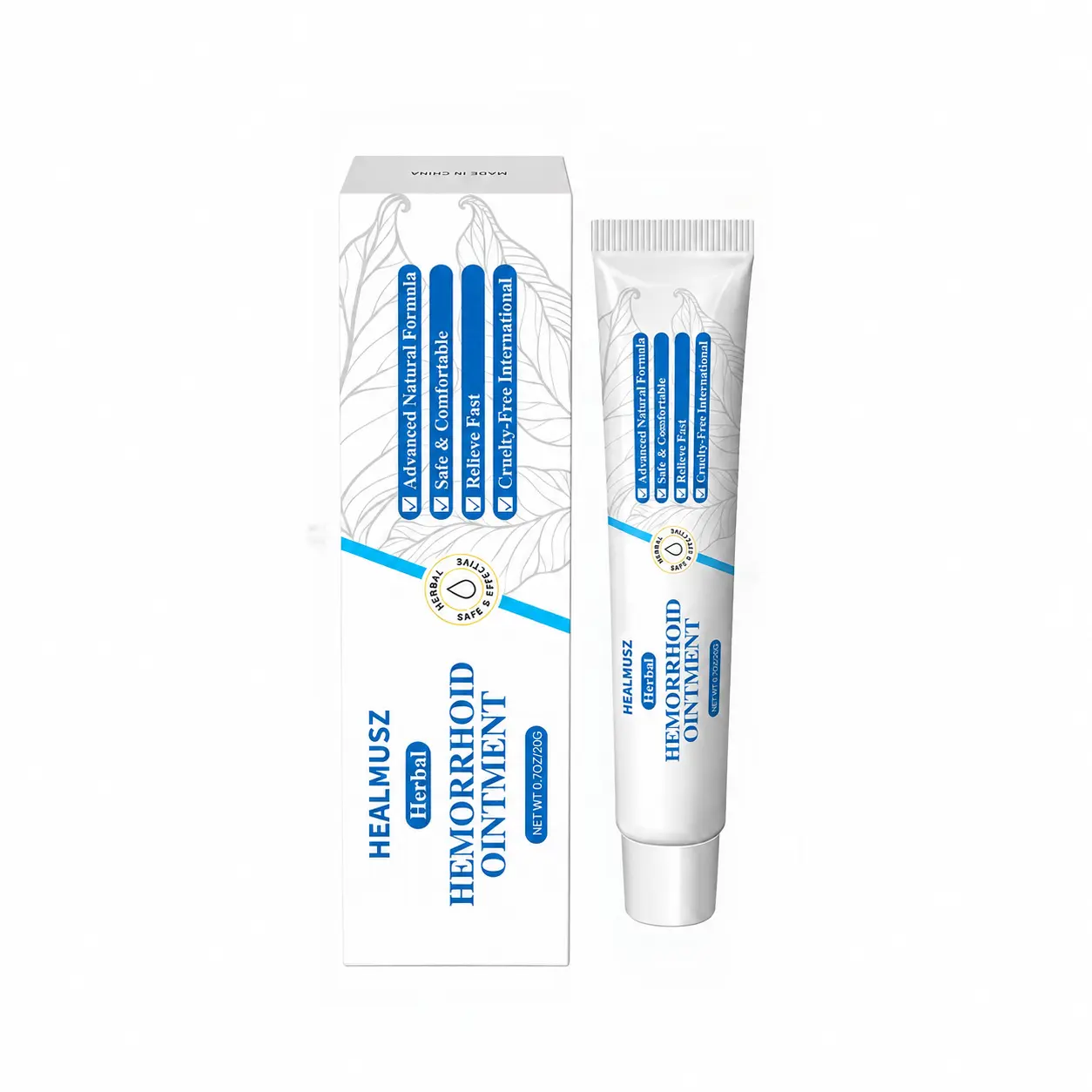 Natural Herbal Hemorrhoid Cream for Men and Women - Plant-Based Formula, Soothing, Moisturizing, Daily Skin & Body Care