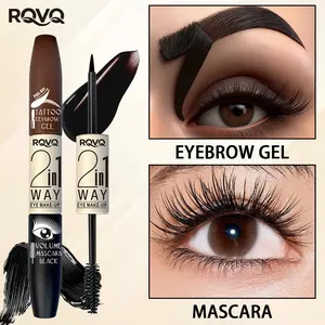 2-In-1 Brow and Mascara Balm, Long-Lasting 8h Makeup, Waterproof, Oil-Control, Natural Look, Perfect for Parties and Festivals