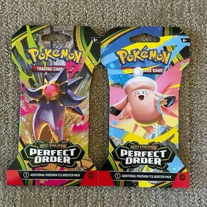 Pokémon Mega Evolution Perfect Order Booster Pack Bundle (2 Sealed Packs)