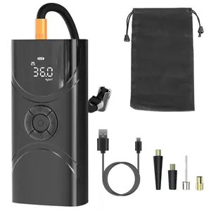 Portable Wireless Tire Inflator Air Compressor – 6000mAh Electric Air Pump with 150 PSI, LED Light & Fast Inflation for Cars, Bikes & More