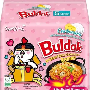 [5 pack] Samyang Buldak Ramen Carbonara Hot Chicken Flavor