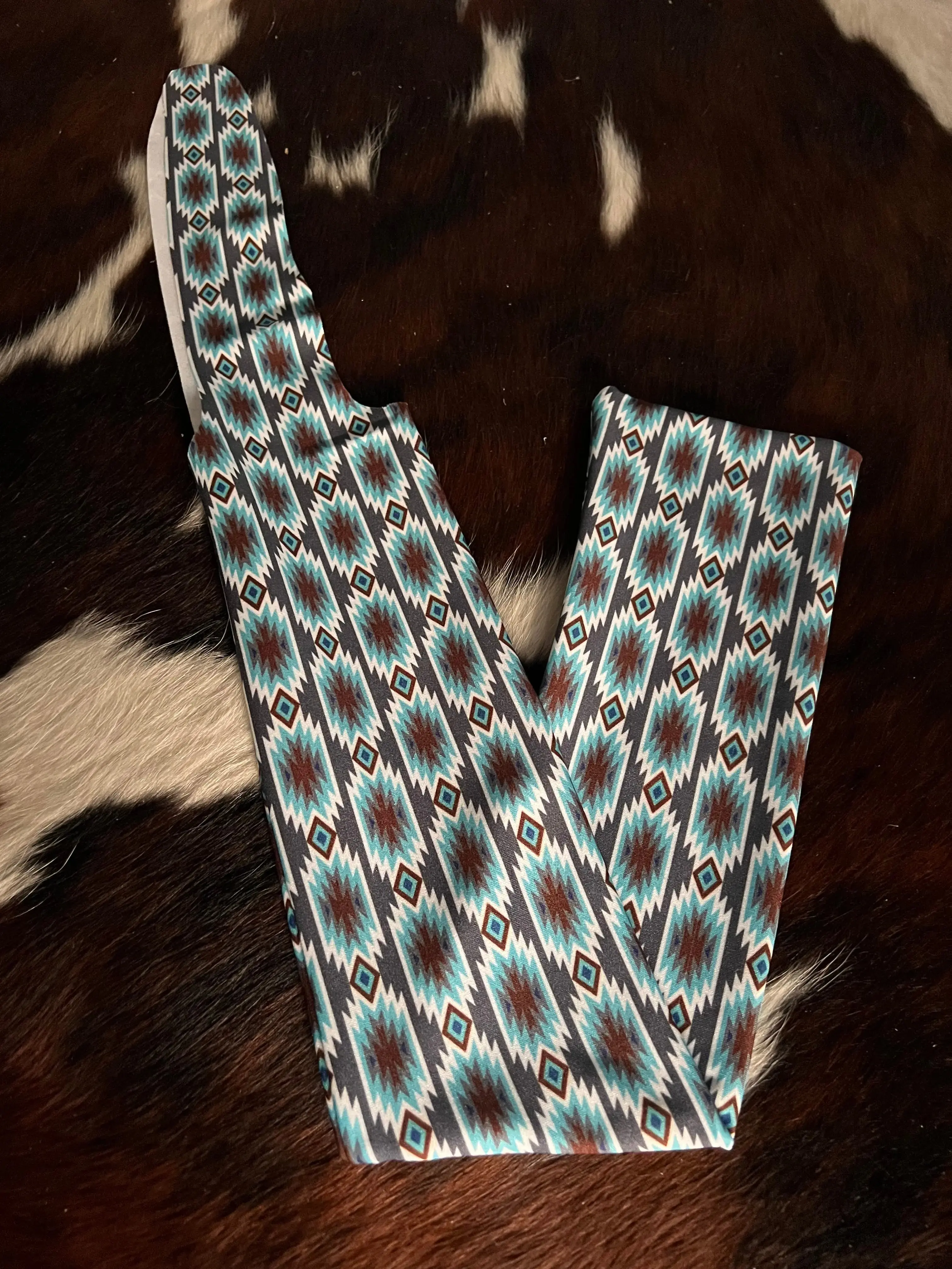 Blue Grey Southwest Lycra printed slip on tail bag Blue Grey Southwest Lycra printed slip on tail bag