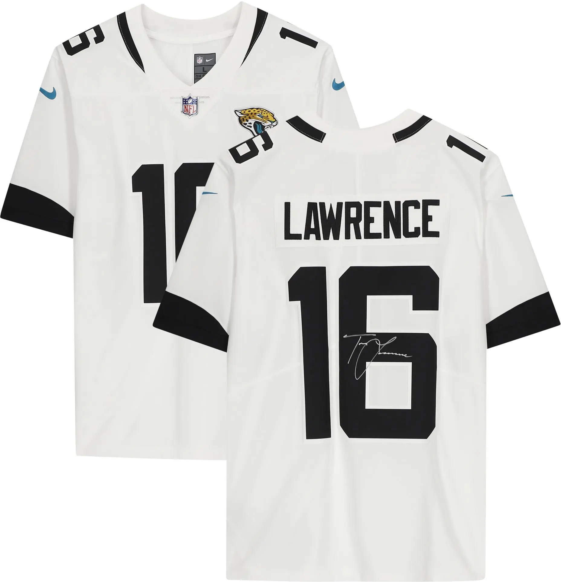 Trevor Lawrence Jacksonville Jaguars Autographed White Nike Limited Jersey - Fanatics Authentic Certified