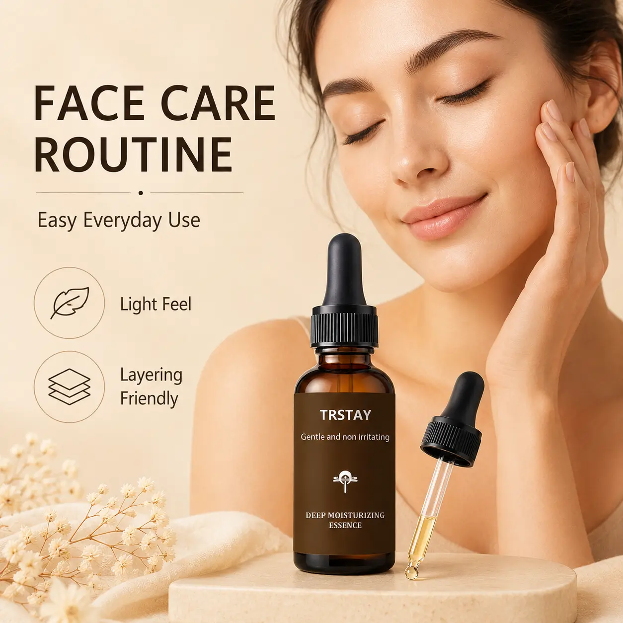 Glow Boosting Face Serum, Hydrating Skincare Essence for Dull Skin Improvement, Promotes Radiant Glass Skin Look