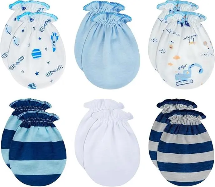 Summer Spring Gift Baby Mittens No Scratch, Newborn Gloves 0-6M, Registry Essential