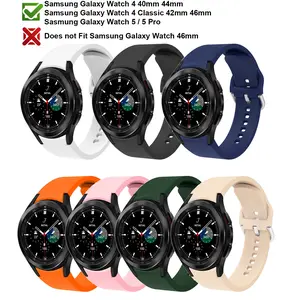 Sport Silicone Watch Band Strap For Samsung Galaxy Watch 4 5 6 7 40mm 44mm 45mm 46mm