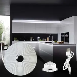 LED Neon Light Strip, USB Powered LED Neon Light Strip with Motion-Sensor, Modern Mood Lighting, Decorative Lighting for Room, Living Room, Cabinet, Corridor