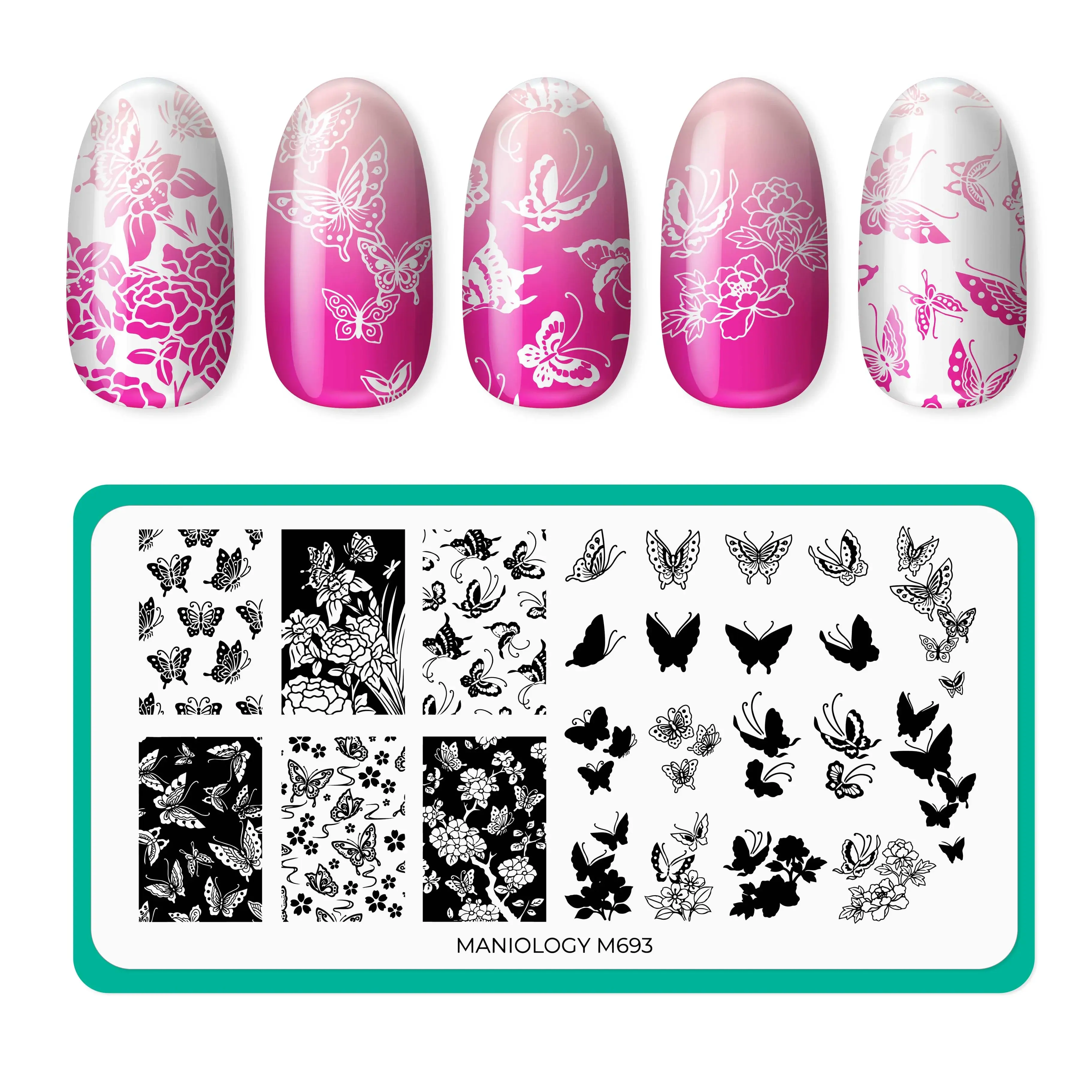 Delicate Wings (M693) - Nail Stamping Plate