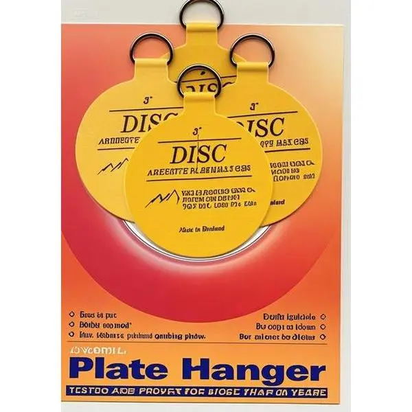 4-Piece Medium Invisible Hook Adhesive Plate Hanger Set, 3-in Hangable Hooks for Picture Frames, Damage-Free Reusable Wall Mounting Organiser for Home Decor Hardware, Wall Decor
