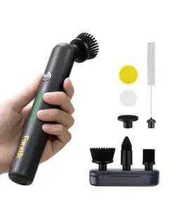 Fanttik G9 Nano Electric Spin Scrubber, Cordless Power Grout Brush, Type-C Fast Charging with LED Power Display, IPX7 Waterproof, 8 Replaceable Heads for Cleaning Grout, Corners, Crevices