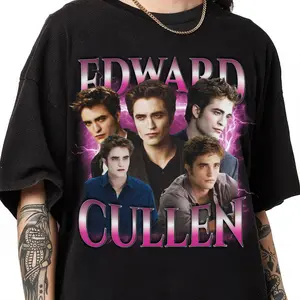 Edward Cullen Vintage Style TShirt Gift For Fan, Women And Men