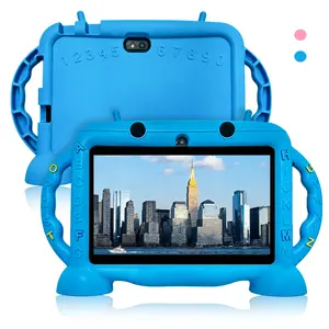 7-inch children's tablet that children love, educational and entertainment, parental control, smooth use, dual cameras, anti fall and anti-collision without adapter, New Year's gift, excellent gift prizes, Student Tablets