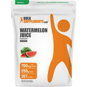 BulkSupplements - Watermelon Juice Powder - Antioxidant - Refreshing Flavor - 250g - 700mg per Serving