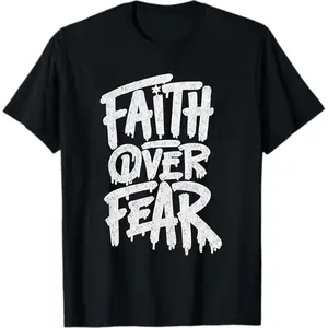 Christian Shirts for Men:Faith Cross Printed T-Shirts Christian Gifts for Men Jesus Shirts Holy Bible Tees
