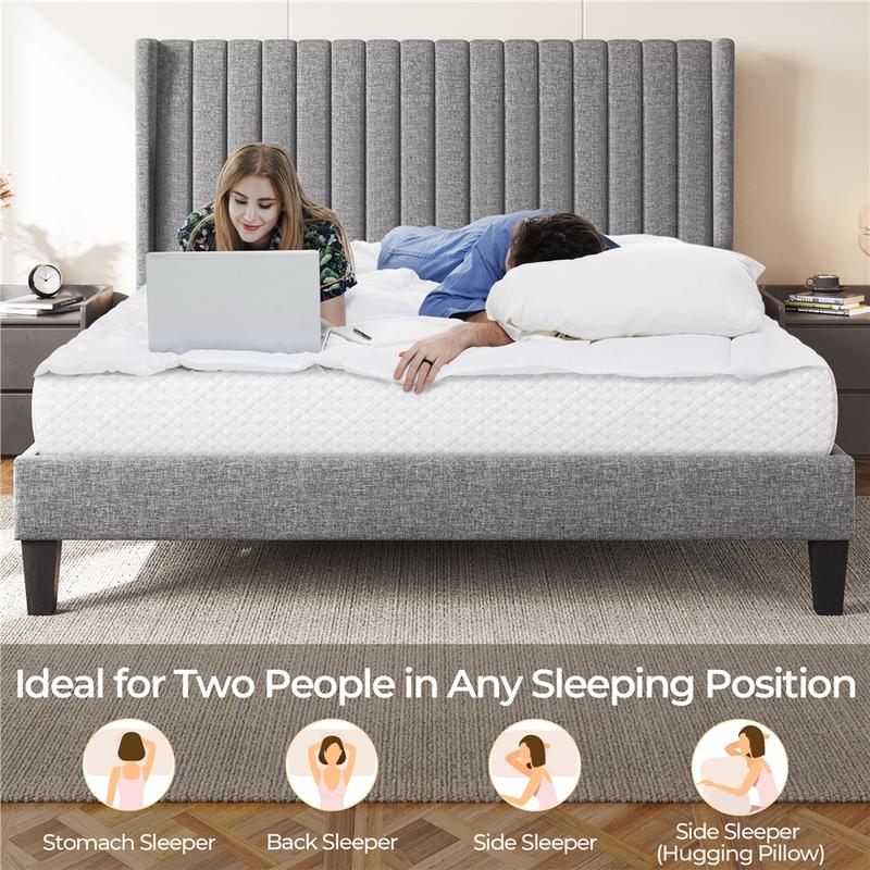 Costoffs Queen 8/10/12 inch Supportive Memory Foam Mattress Medium-Firm Mattress Spinal Alignment Layer Support Pressure Relief Wide Compatibility