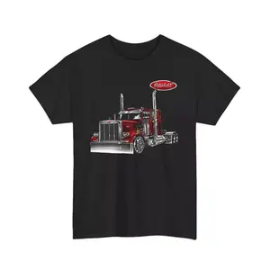 Peterbilt Truck T-Shirt Trucker Fan Gift, Women Men Lady Crewneck Casual Shortsleeve Cotton Menswear, Men Unisex Shirt