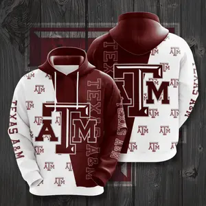 Pemagear Texas A&amp;M Aggies 3D All Over Print Hoodie