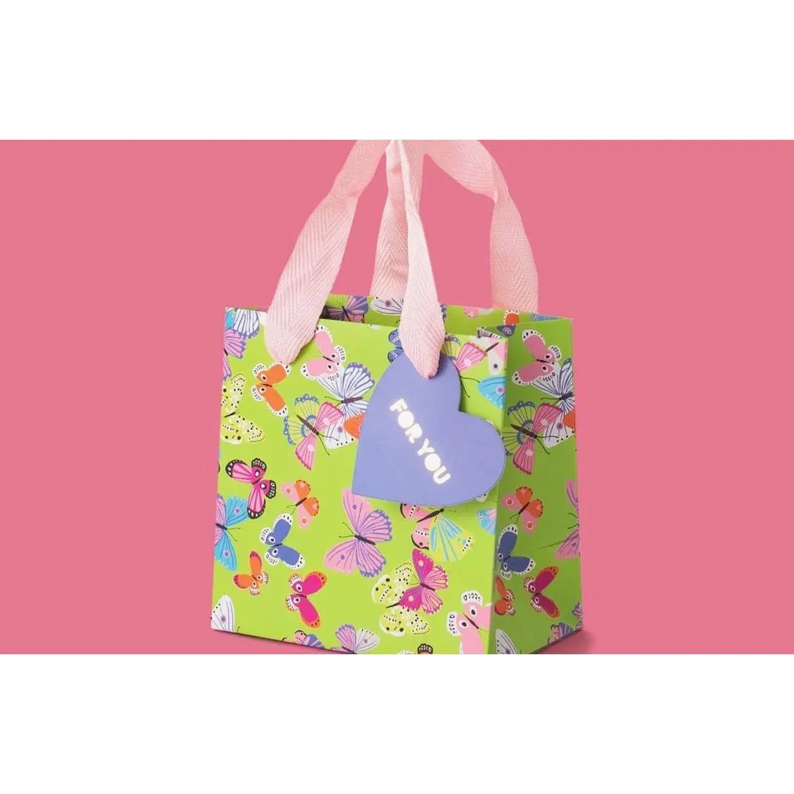 Compact Assorted Gift Bags, 3 Designs, 5x5x3 Inch Printed Pattern Packaging for Office Stationery Gifts & Wrapping, Three Designs