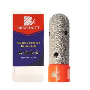 Diamond Finger Milling Bits,BRSCHNITT 4/5 Inch 20mm Dry Core Drill Bit with 5/8-11 Thread for Enlarging Shaping Existing Holes of Porcelain Tile Ceramic Marble Granite Countertop