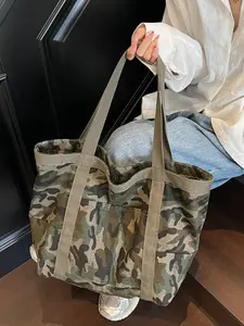 Unisex Casual Colorblock Shoulder Bag, Large Capacity Commuter & Daily Use, Fashionable Everyday Accessory