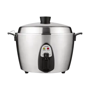 TATUNG 4L 11-Cup Stainless Steel Multi-Cooker Rice Cooker, Taiwanese Style Indirect Heating Stew Pot, TAC-11KN(UL) for Steaming, Braising, Cooking Rice