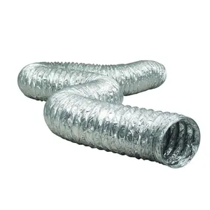 4 Inch 25 Feet Flex Air Aluminum Duct for Ventilation, Long Heavy-Duty Multi-Layer Dryer Hose Vent Kit, Duct Fan Systems