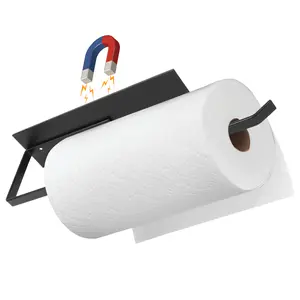 Pre-Order Magnetic Paper Towel Holder for Fridge, Toilet Paper Roll Holder Rack Wall Mount Organizer for Paper Towels Bathroom Kitchen Organizers and Storage