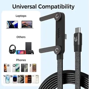 3-in-1 Invisible Stand Charging Cable - 240 W- Fast Charging - Type C-Type C
