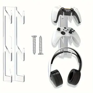 Acrylic Ps5 Xbox One Switch Controller Display Stand, Perfect Organizer & Showcase for Gaming Controllers, Easy-To-Use Storage Solution