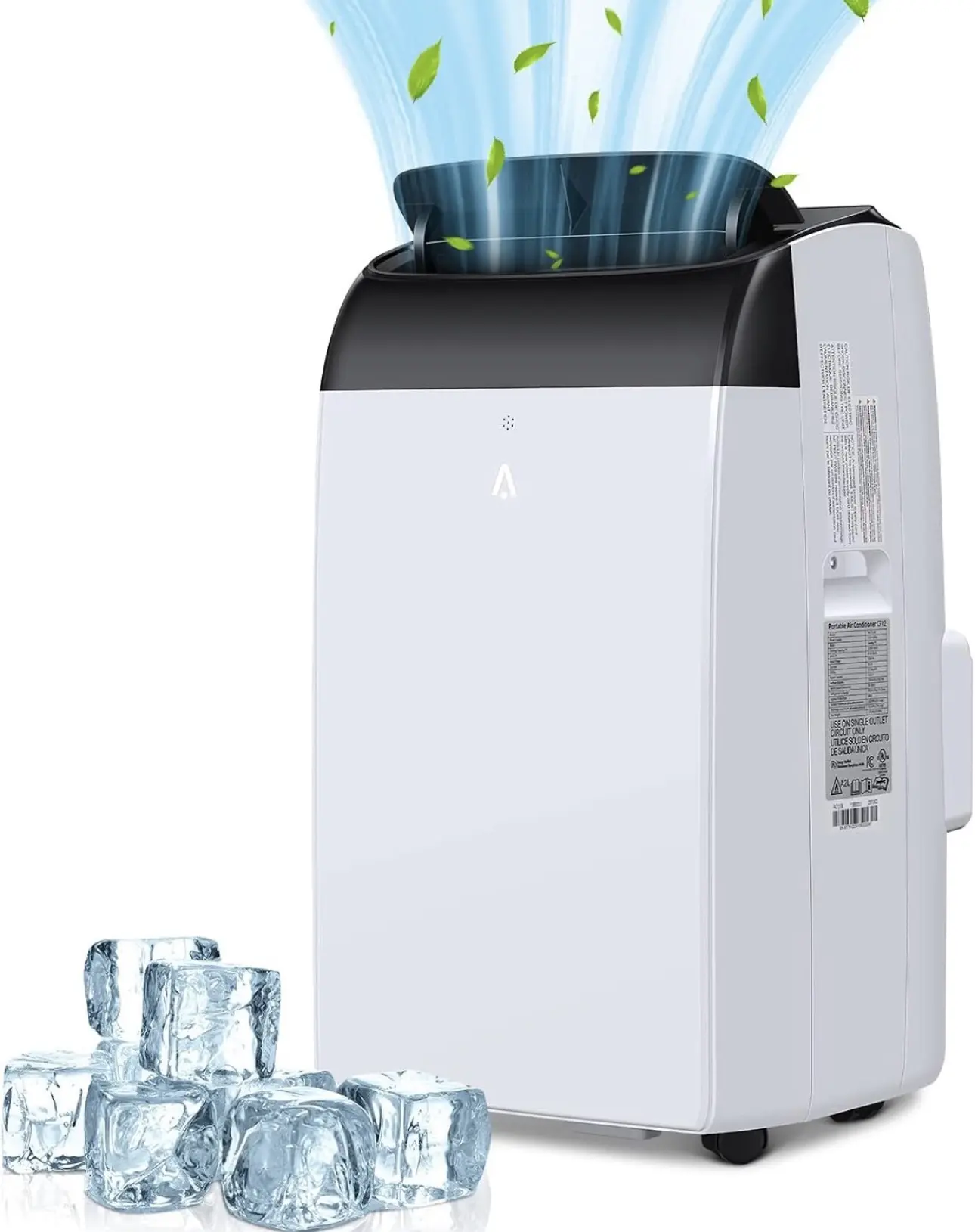 12000 BTU Portable Air Conditioner 3-in-1 Air Cooler w/Dehumidifier & Fan Mode