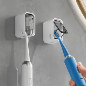 GONGQIN Toothbrush Cover 2PCS Thickened,  Wall-mounted Toothbrush Holders, Portable & Daily for Travel, Bathroom, Camping, Business