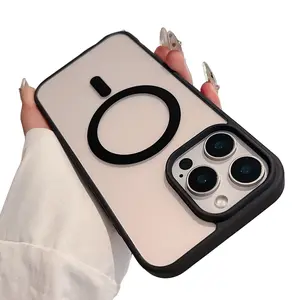 [Luxury Case] Luxury Magnetic Clear Case |   for iPhone17 Pro Max, Air 16 15 14 13 12 11 Pro Max 16 15 14 Plus X Xs Xr 8 7 Plus Transparent Protective Cover