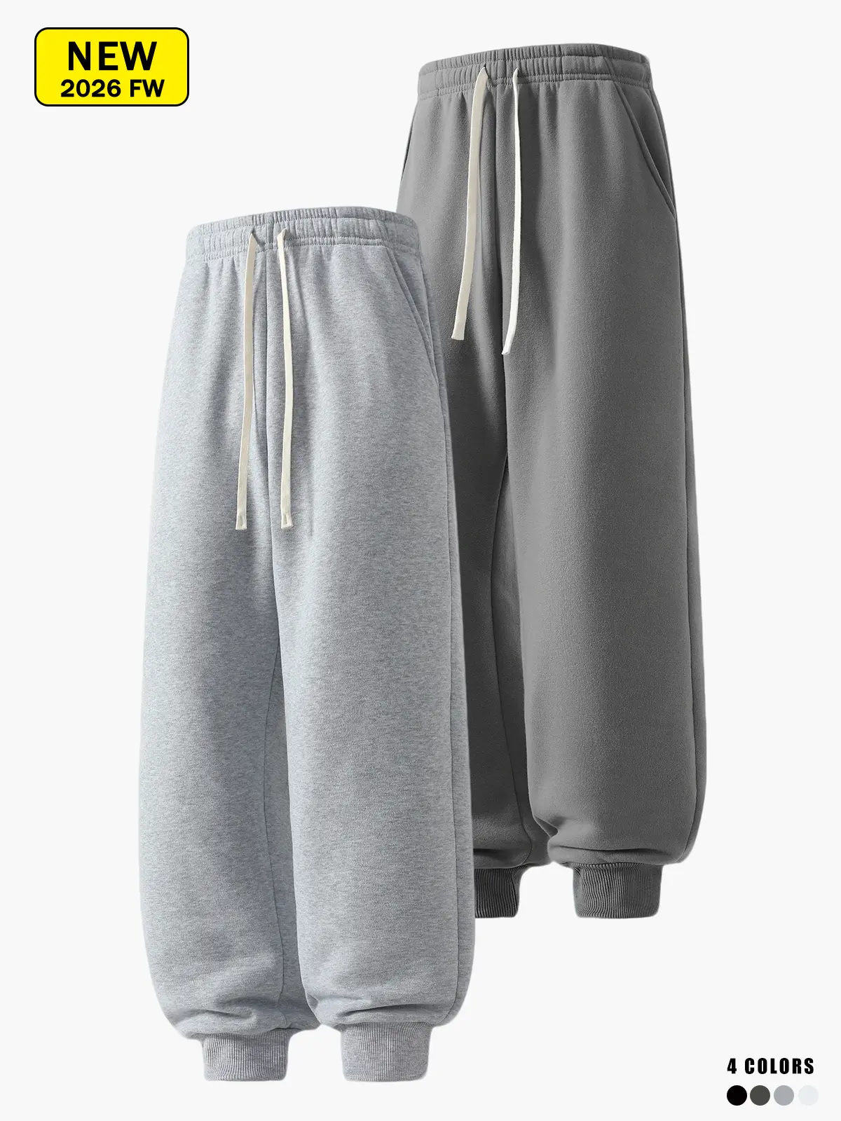 Men’s casual jogger sweatpants for spring and autumn, loose fit, breathable, soft and skin-friendly, moisture-wicking