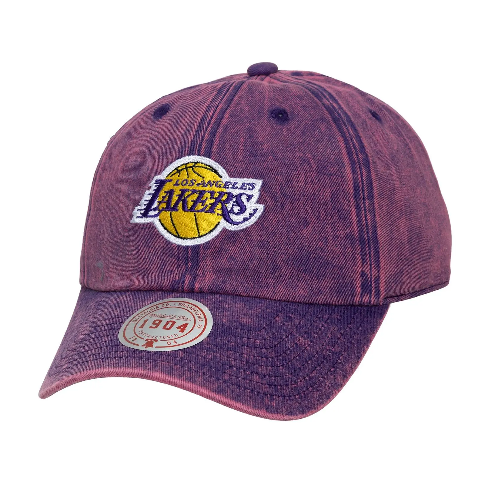 Los Angeles Lakers Purple Legendary Strapback Adjustable Hat NBA Throwback Cap Fan Gear Mitchell & Ness