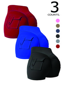 QGU 3-Pack Women's Bermuda Shorts High Waist, Four Pockets Design, Made with Slightly Stretchy Nylon Spandex Fabric, Suitable for Sports, Cycling, Yoga, & Gym Workout Wear