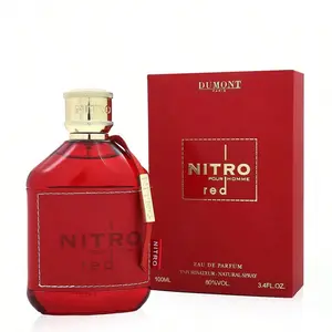 Dumont Nitro Red Intensely For Men 3.4 Oz Extrait De Parfum Spray - New Launch